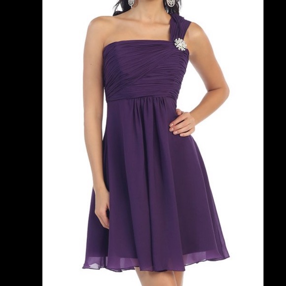 SINGLE STRAP PLEATED EMPIRE WAIST A-LINE DRESS - Picture 5 of 5